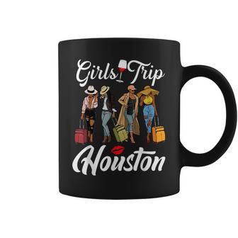Girls Trip Houston Vacation Weekend Funny Black Women Queen Coffee Mug | Mazezy
