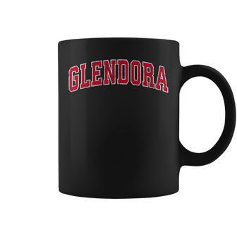 Glendora California Ca Vintage Sports Red Coffee Mug | Mazezy