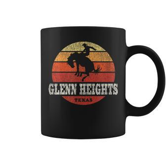 Glenn Heights Tx Vintage Country Western Retro Coffee Mug | Mazezy