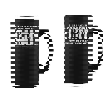 Glenn Surname Funny Team Family Last Name Glenn Coffee Mug | Mazezy