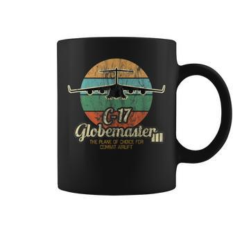 Globemaster Iii Vintage Sunset Combat Airlift Cargo Airplane Coffee Mug | Mazezy