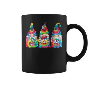 Gnome Peace Sign Love Tie Dye Three Hippie Gnomes Costume Coffee Mug - Seseable