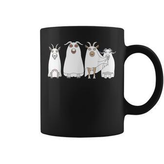 Goat Ghost Halloween Farmer Goat Lover Scary Spooky Season Coffee Mug - Seseable
