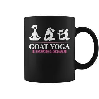 Goat Yoga Heals The Soul Shift For Yoga Goat Lovers Coffee Mug | Mazezy DE