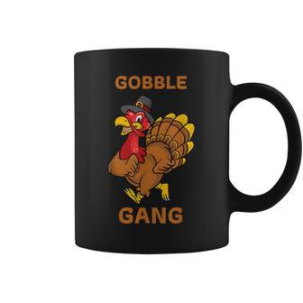 Gobble Gang Turkey Trot Thanksgiving Day Run Matching Coffee Mug | Mazezy