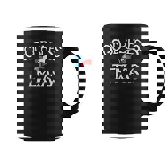 God Bless Texas Lone Star State Flag Design Texan Coffee Mug | Mazezy