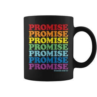 God Keeps His Promise Gen 9 13-15 Christian Rainbow Coffee Mug | Mazezy