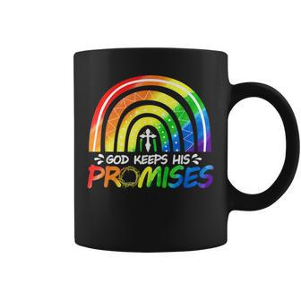 God Keeps His Promise Rainbow Christian Bible Noah Coffee Mug - Thegiftio UK