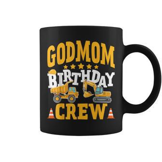 Godmom Birthday Crew Construction Truck Excavator Coffee Mug | Mazezy