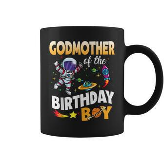 Godmother Of The Birthday Boy Space Astronaut Birthday Coffee Mug | Mazezy