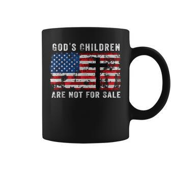 Gods Children Are Not For Sale American Flag Gods Children Coffee Mug | Mazezy