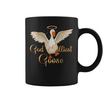 Gods Silliest Goose Gods Silliest Duck Funny Coffee Mug | Mazezy