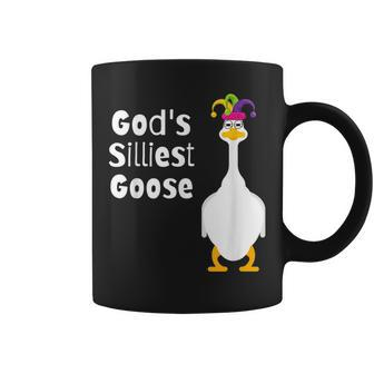 Gods Silliest Goose Silly Jester Coffee Mug | Mazezy