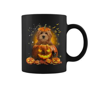 Goldendoodle Pumpkin Cute Dog Lover Halloween Coffee Mug - Monsterry