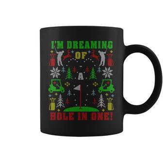 Golfing Golf Lover Ugly Christmas Sweater Party Coffee Mug - Monsterry DE