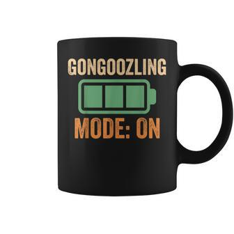 Gongoozling Mode On Battery Coffee Mug | Mazezy