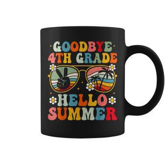 Goodbye 4Th Grade Hello Summer Groovy Fourth Grade Graduate Coffee Mug | Mazezy