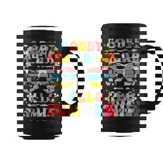 Goodbye 4Th Grade Hello Summer Groovy Last Day Of School Coffee Mug | Mazezy