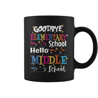 Goodbye Elementary School Hello Middle School Last Day Coffee Mug | Mazezy
