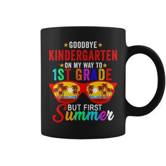Goodbye Kindergarten Graduation Hello 1St Grade Summer Kids Coffee Mug | Mazezy