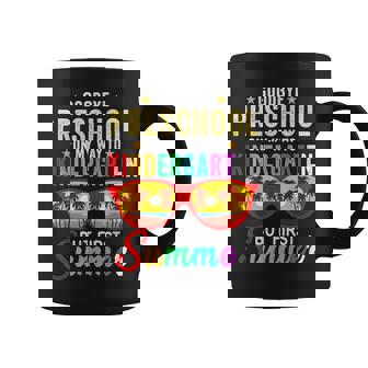 Goodbye Preschool Graduation Hello Kindergarten Summer Kids Coffee Mug | Mazezy