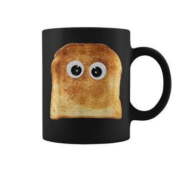 Googly Eye Toast Bread Eater Vegetarian Costume Silly Coffee Mug | Mazezy