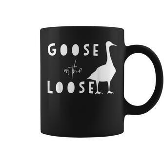 Goose Funny Goose On The Loose Coffee Mug | Mazezy