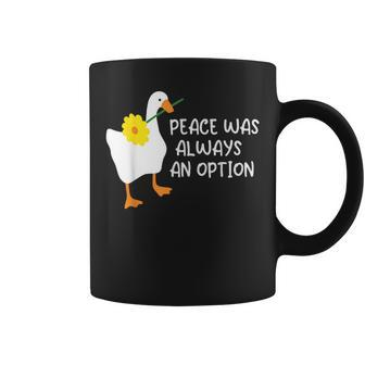 Goose I Choose Peace Coffee Mug | Mazezy