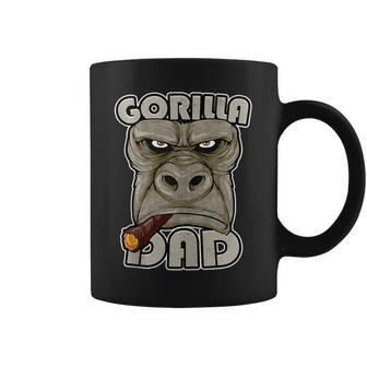 Gorilla Dad Ape Monkey Gorilla Funny Gifts For Dad Coffee Mug | Mazezy