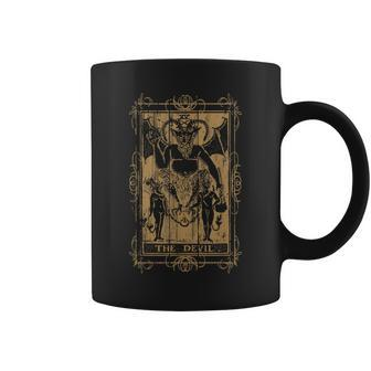 Goth Clothing Tarot Card The Devil Witchy Occult Horror Tarot Coffee Mug | Mazezy CA