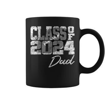 Graduating Senior Graduate Class Of 2024 Football Dad Coffee Mug - Monsterry DE