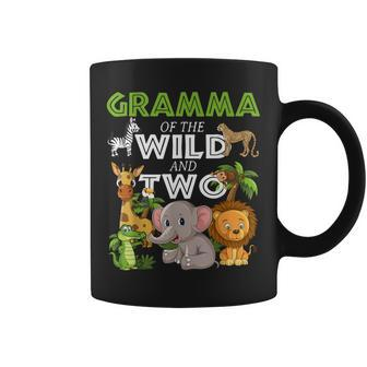 Gramma Of The Wild Two Zoo Birthday Safari Jungle Animal Coffee Mug | Mazezy