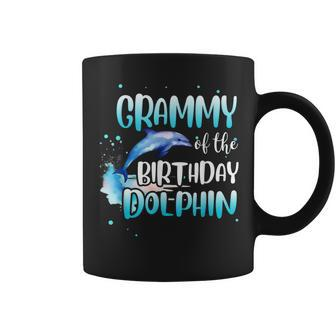 Grammy Of The Birthday Dolphin Family Matching Party Squad Coffee Mug | Mazezy