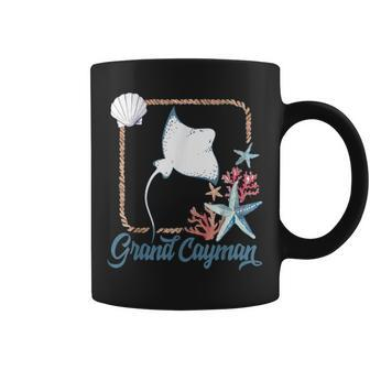 Grand Cayman Islands Turtle Tuna Stingray Blue Souvenir Coffee Mug | Mazezy