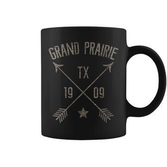 Grand Prairie Texas Vintage Distressed Boho Style Home City Coffee Mug | Mazezy