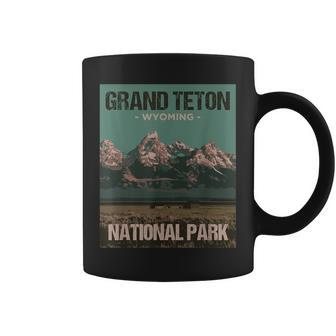 Grand Teton National Park Wyoming Poster Coffee Mug | Mazezy