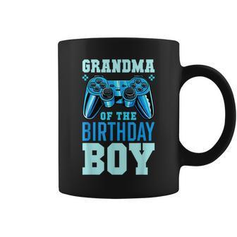 Grandma Of The Birthday Boy Matching Video Gamer Birthday Coffee Mug - Seseable