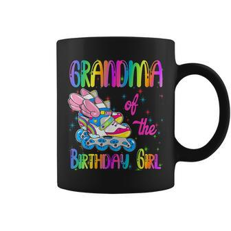 Grandma Of The Birthday Girl Rolling Skate Family Party Coffee Mug | Mazezy AU