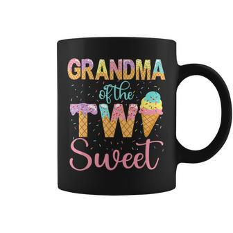 Grandma Of The Two Sweet Birthday Girl Ice Cream 2Nd Coffee Mug - Seseable