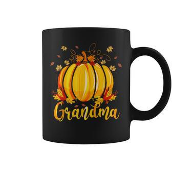 Grandma Pumpkin Halloween Thanksgiving Grandma Fall Leaves For Grandma Coffee Mug | Mazezy