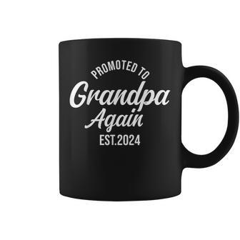 Grandpa Again 2024 Promoted To Grandpa Agian 2024 Coffee Mug - Seseable