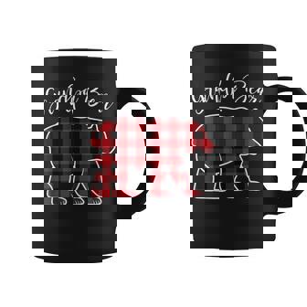 Grandpa Bear Pajama Red Buffalo Xmas Family Christmas Coffee Mug - Monsterry
