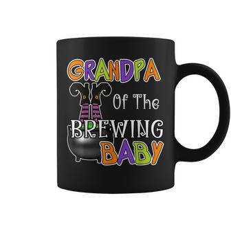 Grandpa Of Brewing Baby Halloween Theme Baby Shower Spooky Coffee Mug - Monsterry AU