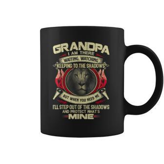 Grandpa Grandfather Keeping Shadows Lion Quote Gift Apparel Coffee Mug | Mazezy