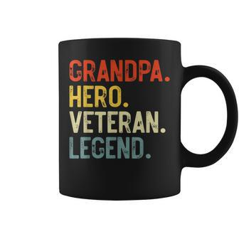 Grandpa Hero Veteran Legend Fathers Day Grandpa Coffee Mug | Mazezy