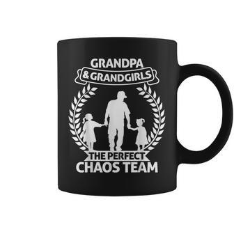 Grandpa Of 2 Granddaughters The Perfect Chaos Team Coffee Mug | Mazezy