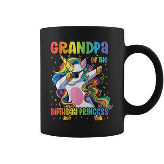 Grandpa Of The Birthday Princess Dabbing Unicorn Girl Coffee Mug | Mazezy
