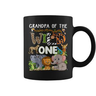 Grandpa Of The Wild One Zoo Theme Birthday Safari Jungle Coffee Mug | Mazezy
