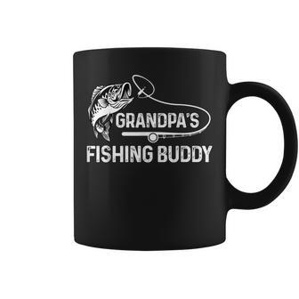 Grandpas Fishing Buddy Cool Father-Son Team Young Fisherman Coffee Mug | Mazezy