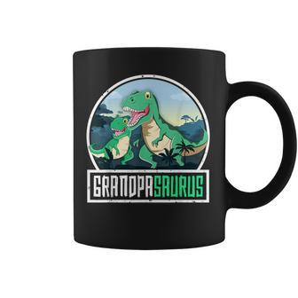Grandpasaurus T-Rex Dinosaur Saurus Grandpa Matching Family Grandpa Funny Gifts Coffee Mug | Mazezy